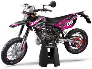 Deko-sett Beta RR 50 Motard 2011-2020 Yoshi | motorsykkelklistremerker | tilpasning 50cc | armysctv