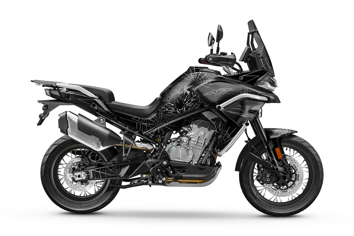 Kit pegatinas CF Moto 800 MT Explore / Sport+ 2023-2026 Araña Negra