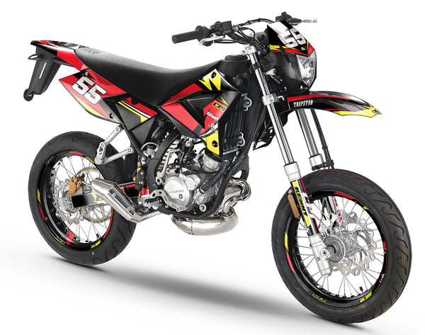 Ya disponibles kits pegatinas máximo recubrimiento para moto 49cc