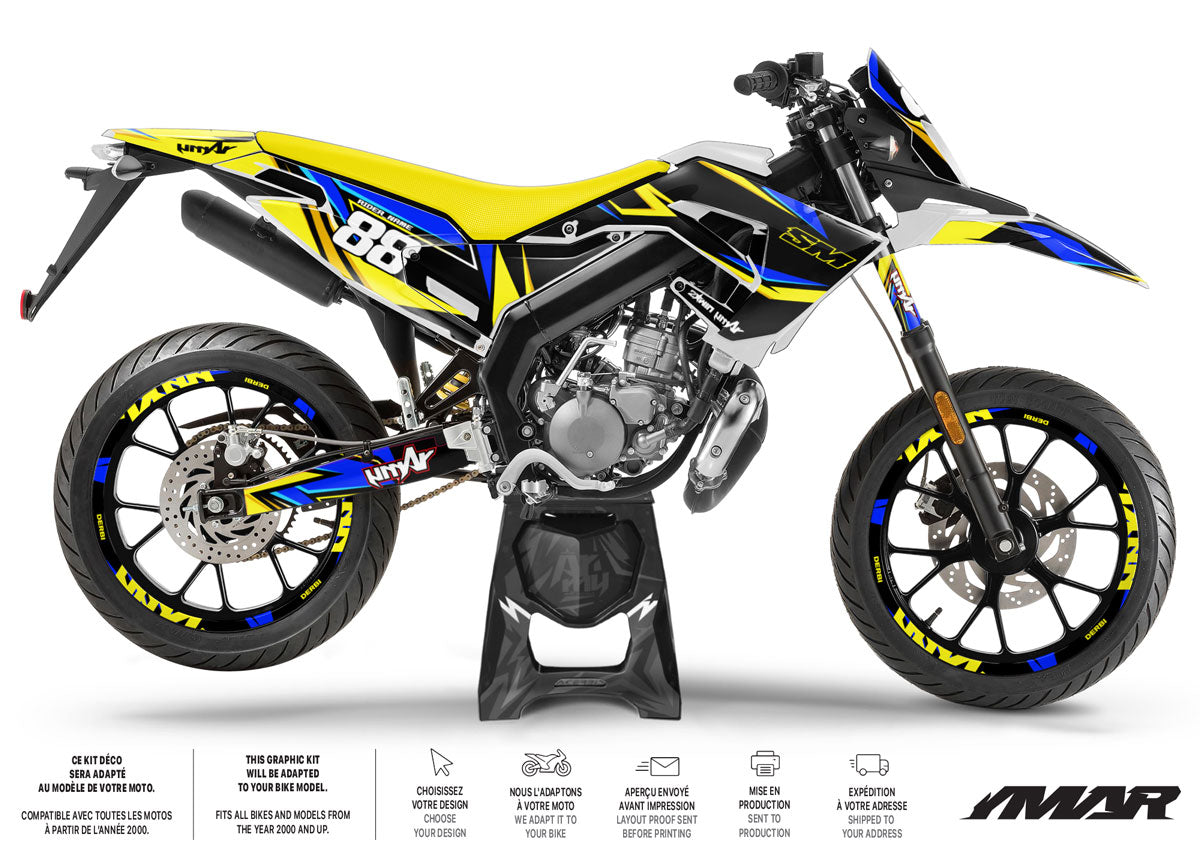 Kit pegatinas 50cc Derbi Senda x-treme 2018-2025 Army Finder
