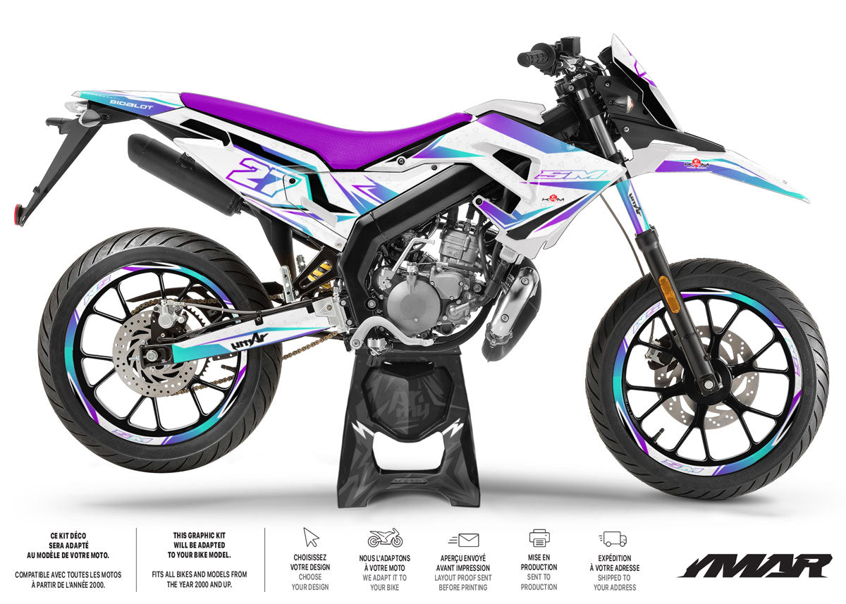 50cc Graphics kit Derbi Senda xtreme 2018-2025 Army Lys