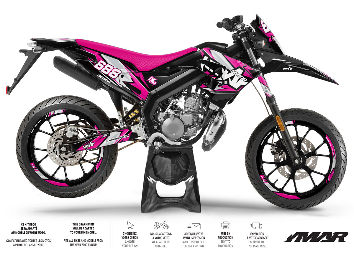 Kit déco 50cc Derbi Senda xtreme 2018-2025 Army Racing
