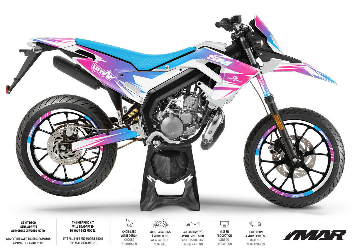 Kit pegatinas 50cc Derbi Senda x-treme 2018-2025 Army Xfast