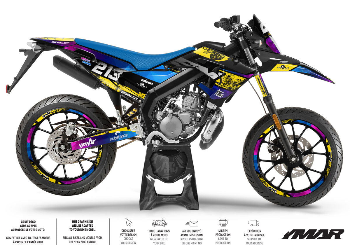 50cc Graphics kit Derbi Senda xtreme 2018-2025 Colorz
