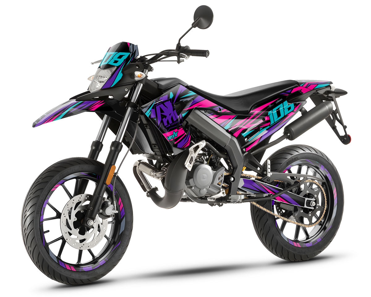 50cc Graphics kit Derbi Senda xtreme 2018-2025 Electrify