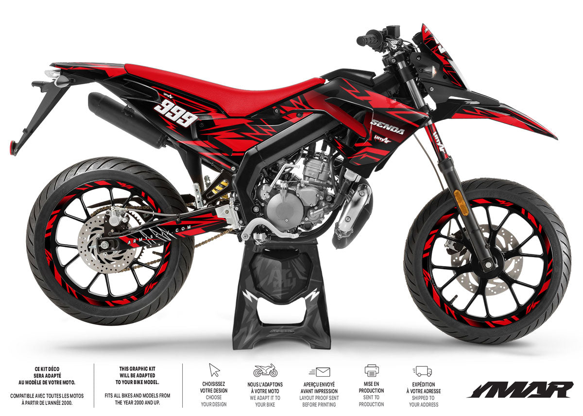 50cc Graphics kit Derbi Senda xtreme 2018-2025 Eighth