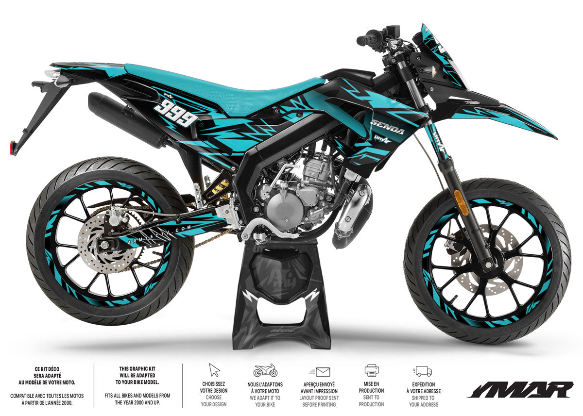 50cc Graphics kit Derbi Senda xtreme 2018-2025 Eighth