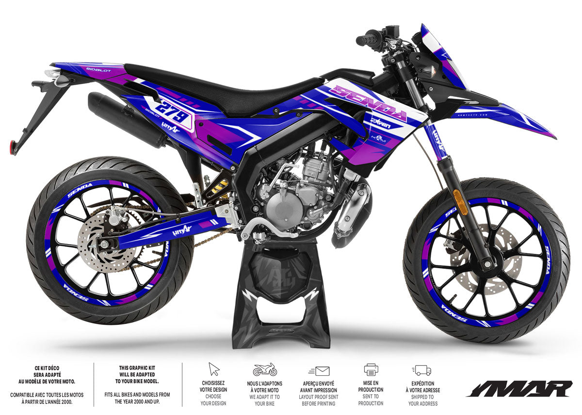 50cc Graphics kit Derbi Senda xtreme 2018-2025 Skynine