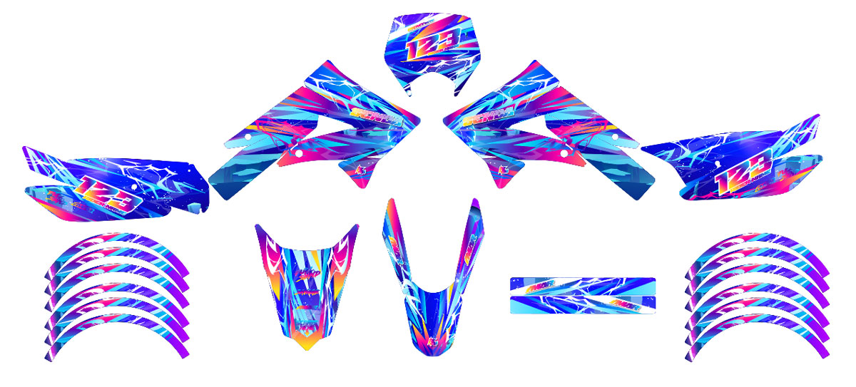 Deko-sett 50cc Derbi Senda xtreme 2011-2017 Ultravector