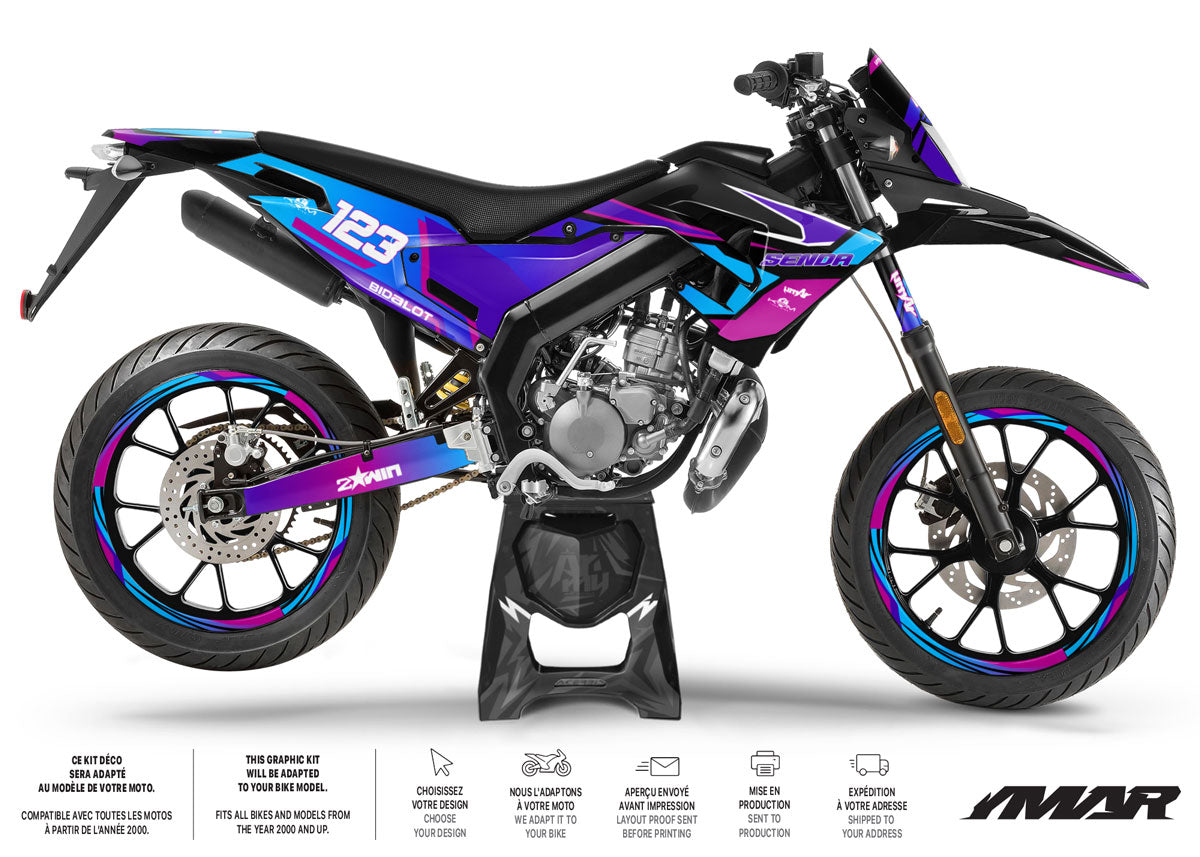 50cc Graphics kit Derbi Senda xtreme 2018-2025 Artisse