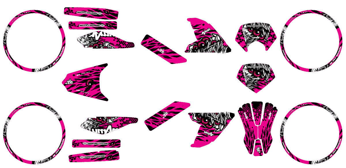 Kit déco 50cc Derbi Senda DRD Evo Army Eyes