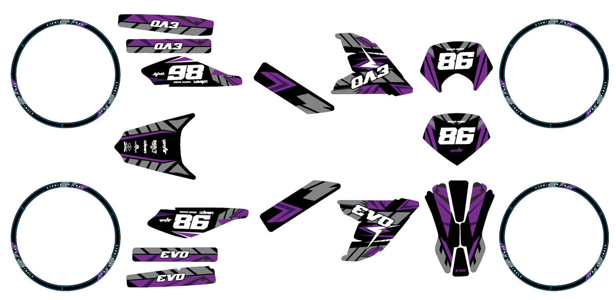 Kit déco 50cc Derbi Senda DRD Evo Frost