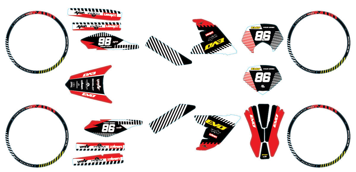 Kit déco 50cc Derbi Senda DRD Evo Geico