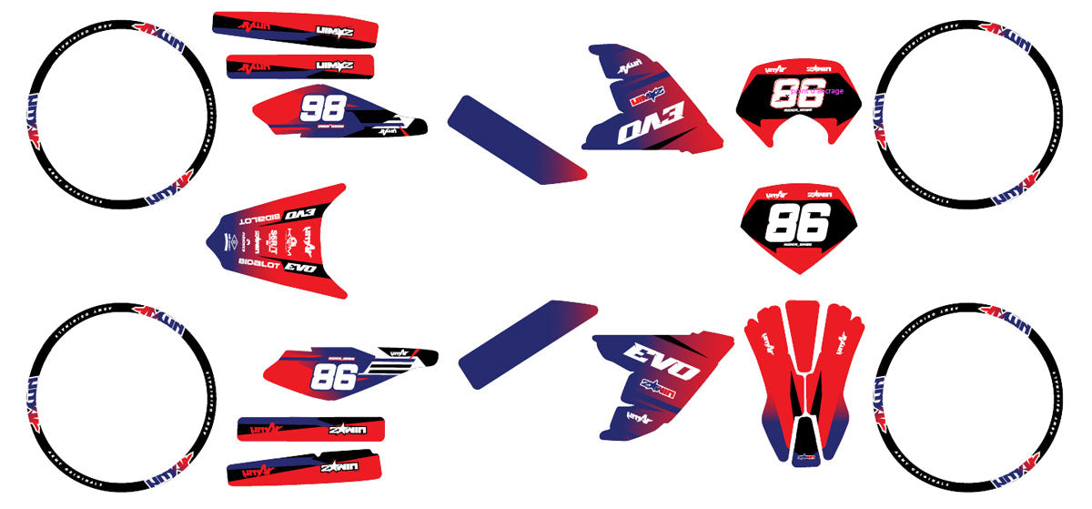 Kit déco 50cc Derbi Senda DRD Evo Gradient