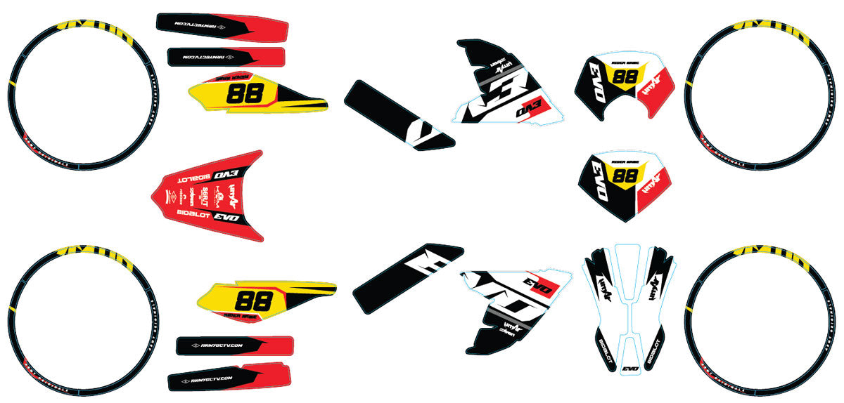 Kit déco 50cc Derbi Senda DRD Evo Kainam