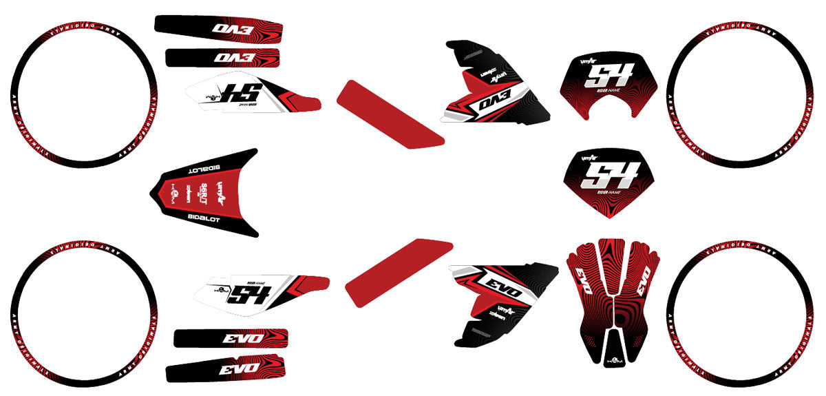 Kit déco 50cc Derbi Senda DRD Evo Orion