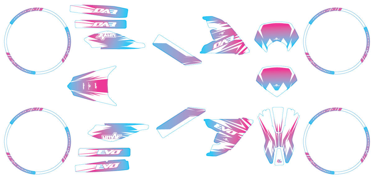 Kit déco 50cc Derbi Senda DRD Evo X-Fast