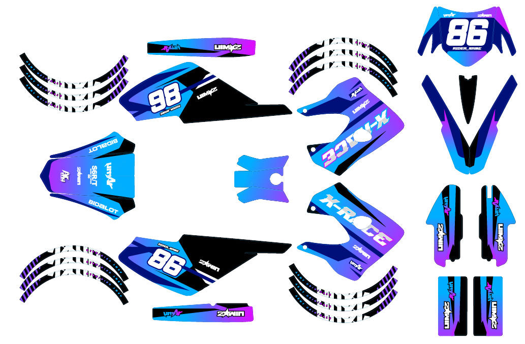 Kit déco 50cc Derbi Senda X-race/X-treme 2003-2009 Army Blast