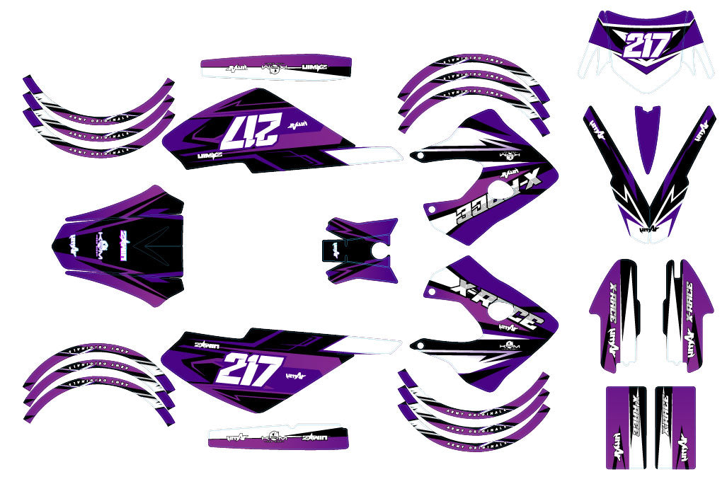 Kit déco 50cc Derbi Senda X-race/X-treme 2003-2009 Lilaks