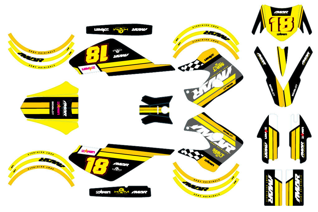 Kit déco 50cc Derbi Senda X-race/X-treme 2003-2009 Mooney