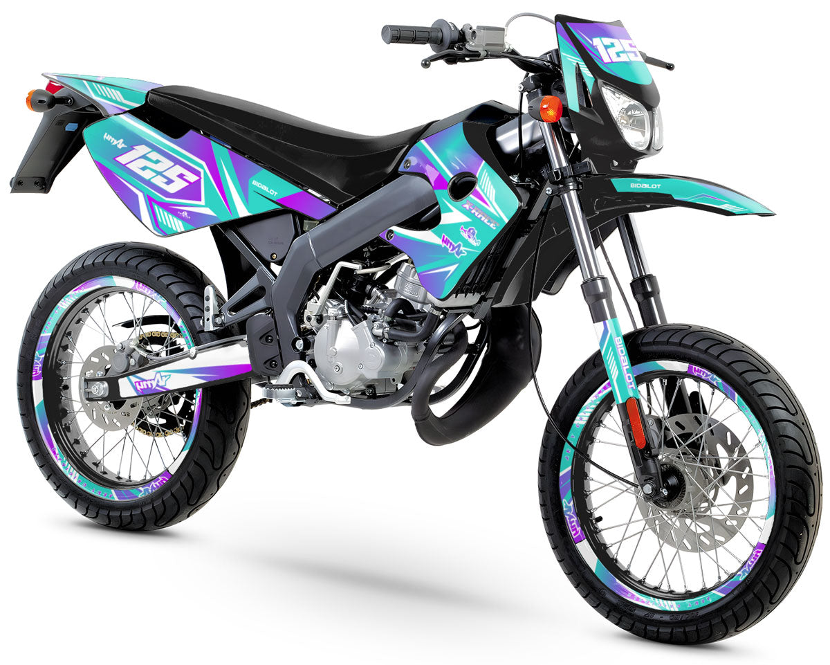 Kit déco 50cc Derbi Senda X-race/X-treme 2003-2009 MX Sky