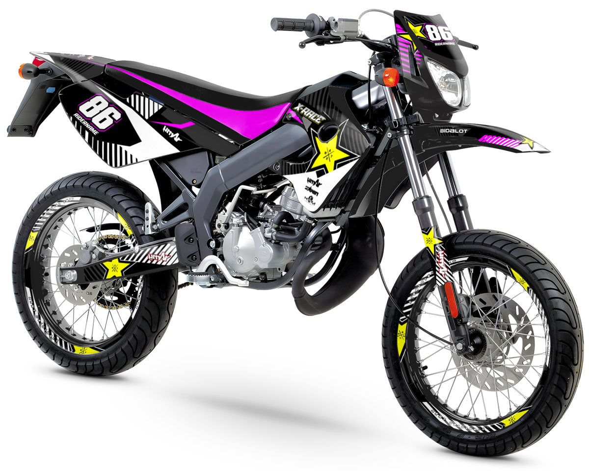 Dekor kit 50cc Derbi Senda X-race/X-treme 2003-2009 Rockstar