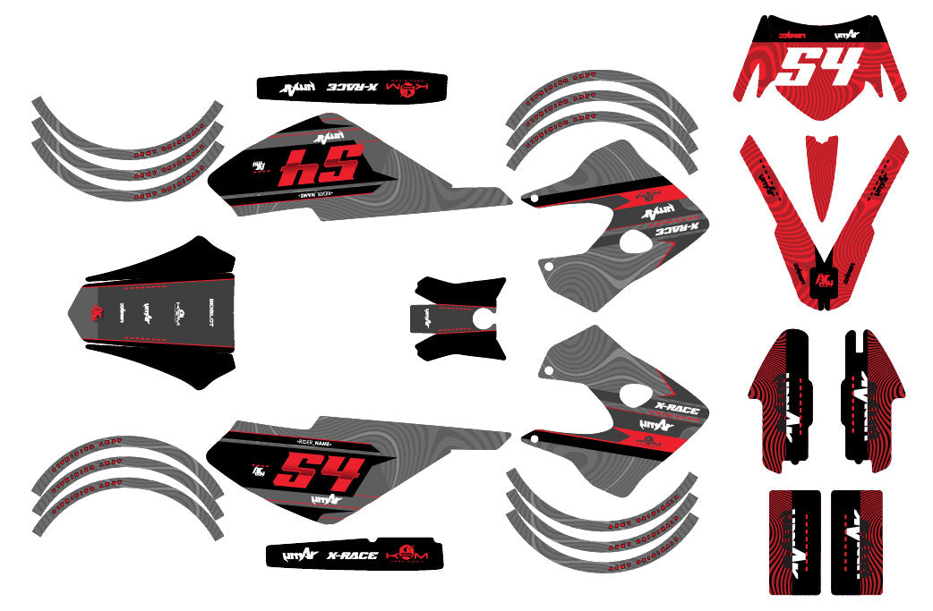 Kit déco 50cc Derbi Senda X-race/X-treme 2003-2009 Stuff