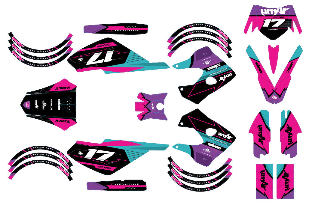 Kit déco 50cc Derbi Senda X-race/X-treme 2003-2009 Synth