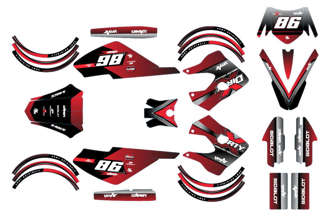Kit déco 50cc Derbi Senda X-race/X-treme 2003-2009 Yoshi