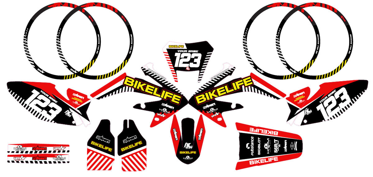 Kit pegatinas HM CRM 50 Derapage Geico