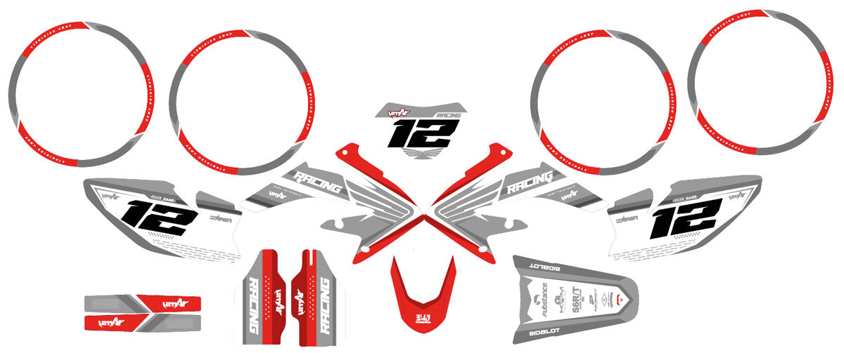 Kit pegatinas HM CRM 50 Derapage Army Greydigger