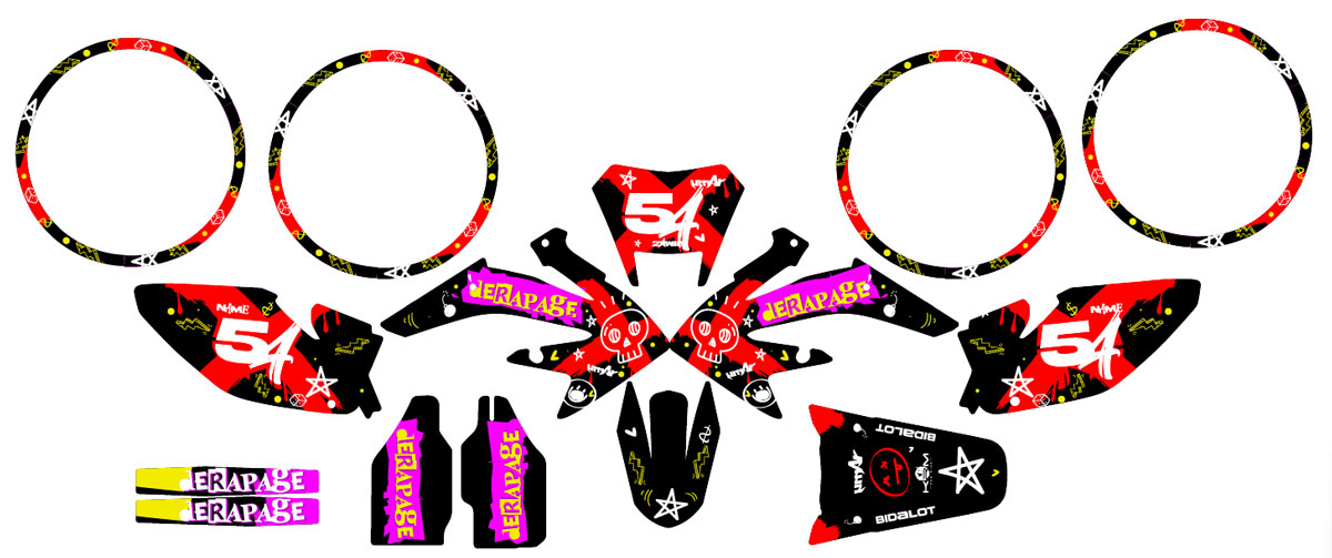 Dekor kit HM CRM 50 Derapage Army Punk
