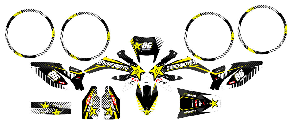 Kit pegatinas HM CRM 50 Derapage Rockstar