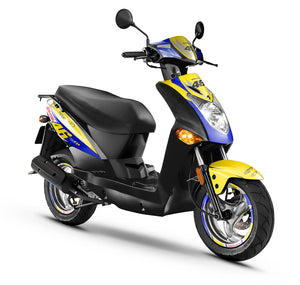 Kit déco scooter Kymco Agility 50 et 125cc Breil | autocollants moto | personnalisation 50cc | armysctv