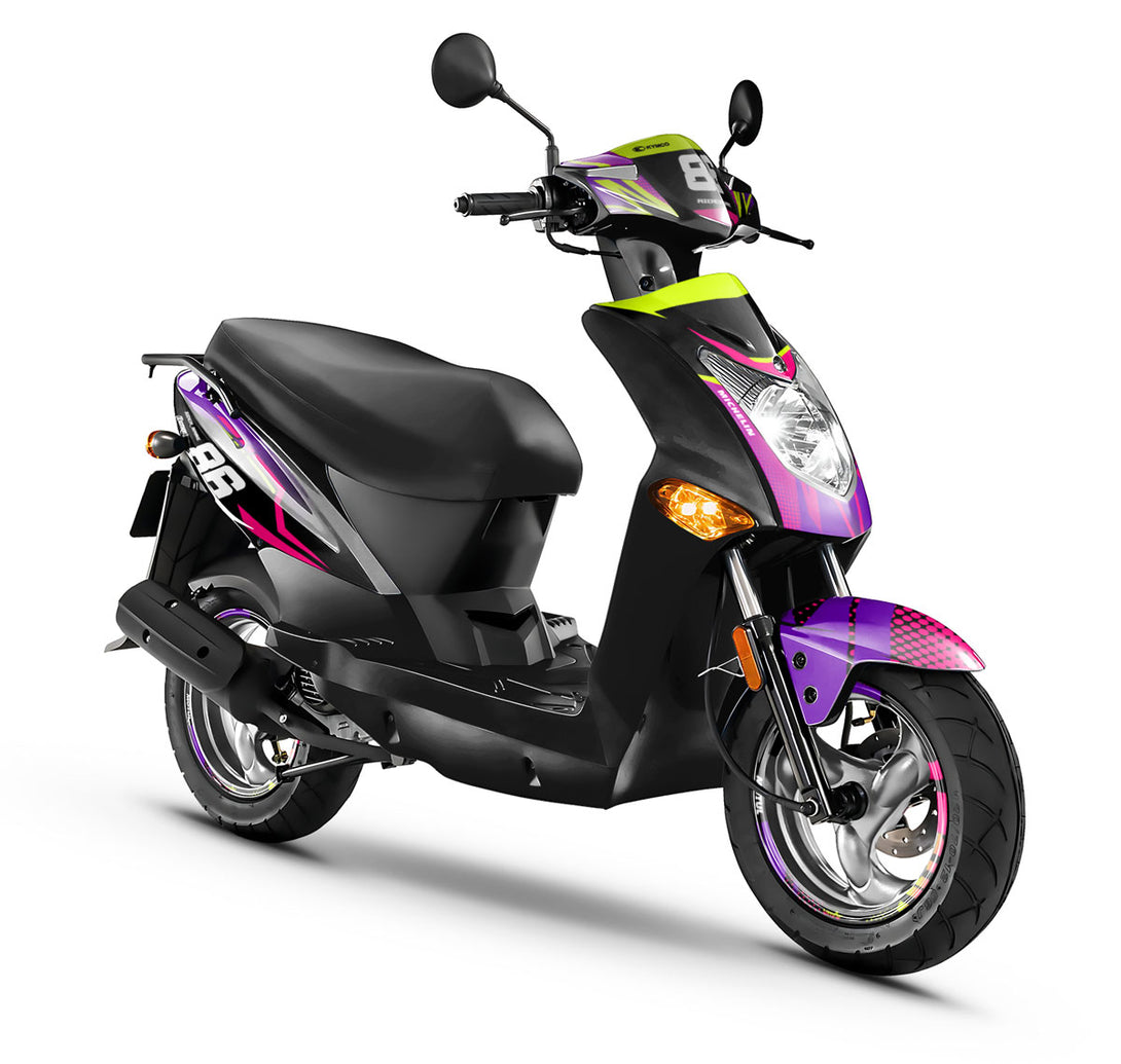 Kit déco scooter Kymco Agility 50 et 125cc Neon