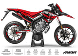 Kit déco 50cc Derbi Senda xtreme 2018-2025 Sanary sur moto avec design moderne et élégant.