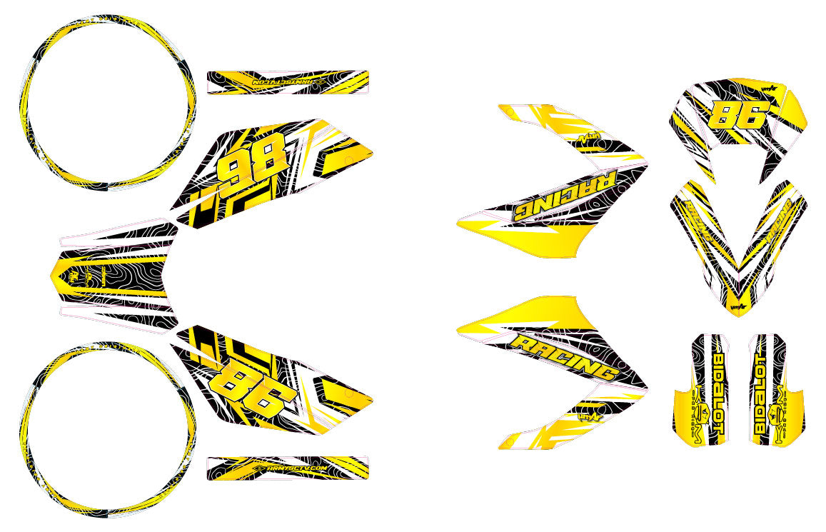 Kit déco 50cc Masai Razer 2012-2025 Dorado