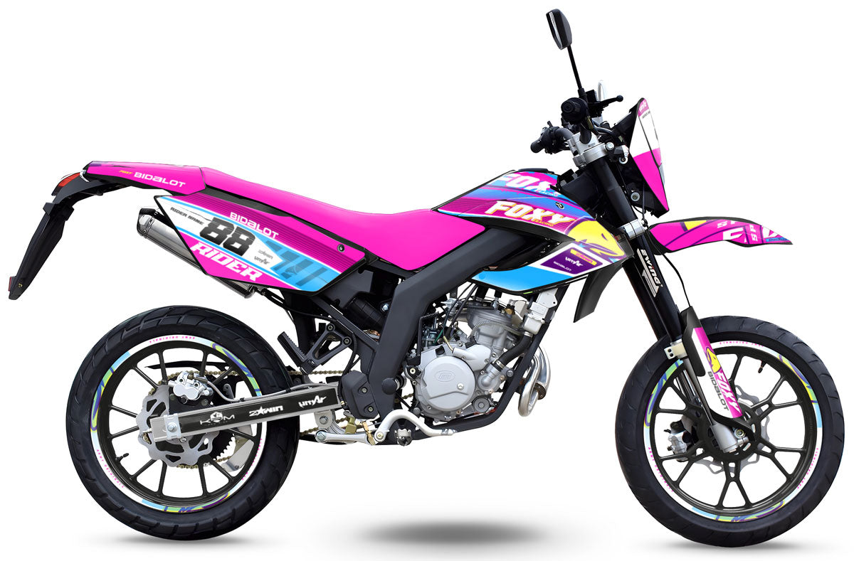 Dekor kit 50cc Masai Razer 50 SM 2012-2025 Pink Fox