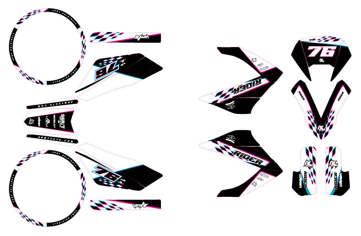 Kit pegatinas 50cc Masai Razer 50 SM 2012-2025 Army Punch