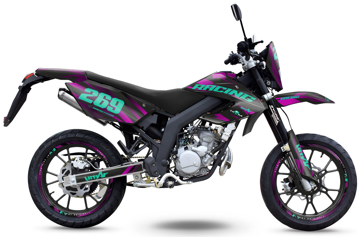 Kit déco 50cc Masai Razer 50 SM 2012-2025 Purple Rain