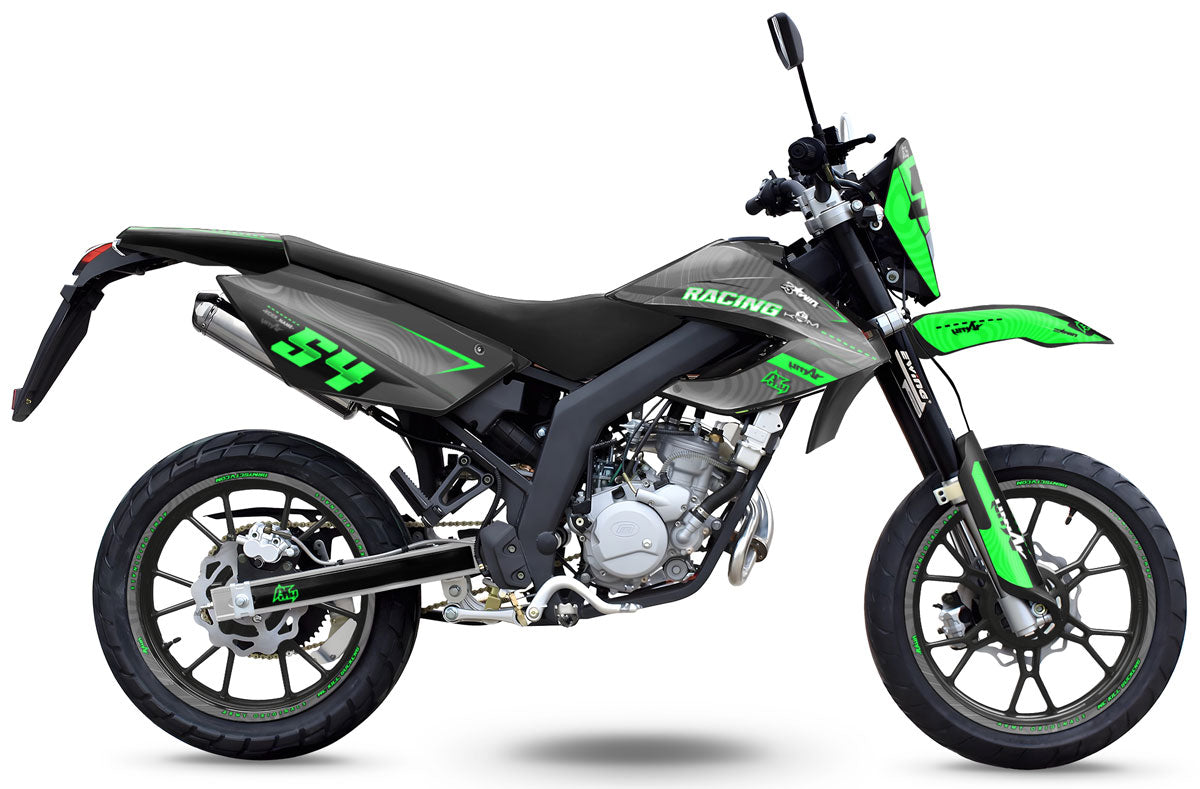 Kit pegatinas 50cc Masai Razer 50 SM 2012-2025 Ejército Quake