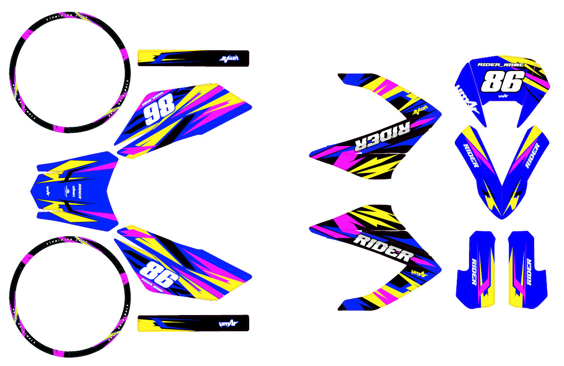 Kit pegatinas 50cc Masai Razer 50 SM 2012-2025 Army Tacker