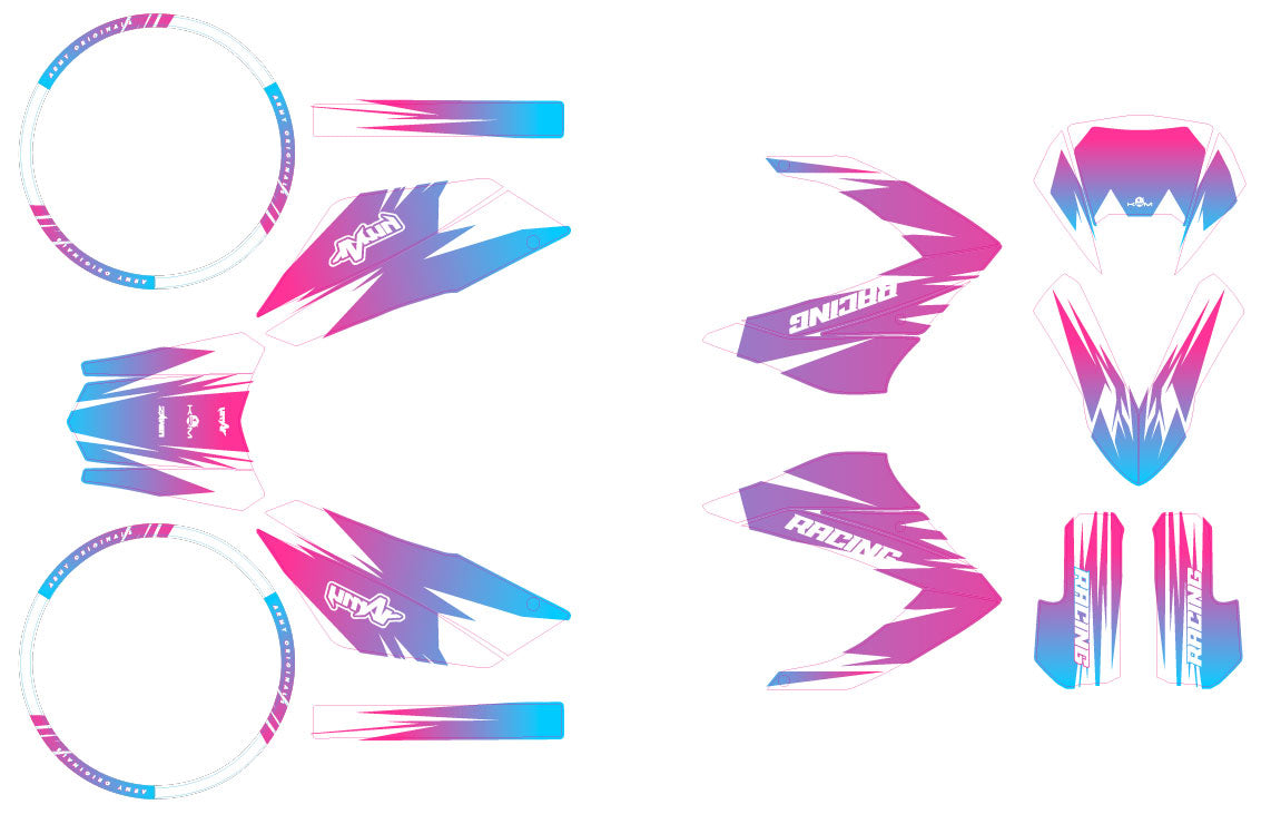 Dekor kit 50cc Masai Razer 50 SM 2012-2025 Xfast