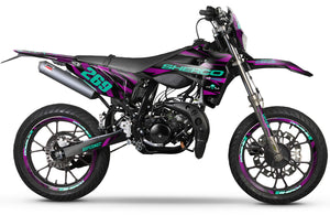 Graphics kit Sherco 50cc 2017-2025 Purple Rain | motorcycle stickers | 50cc customization | armysctv