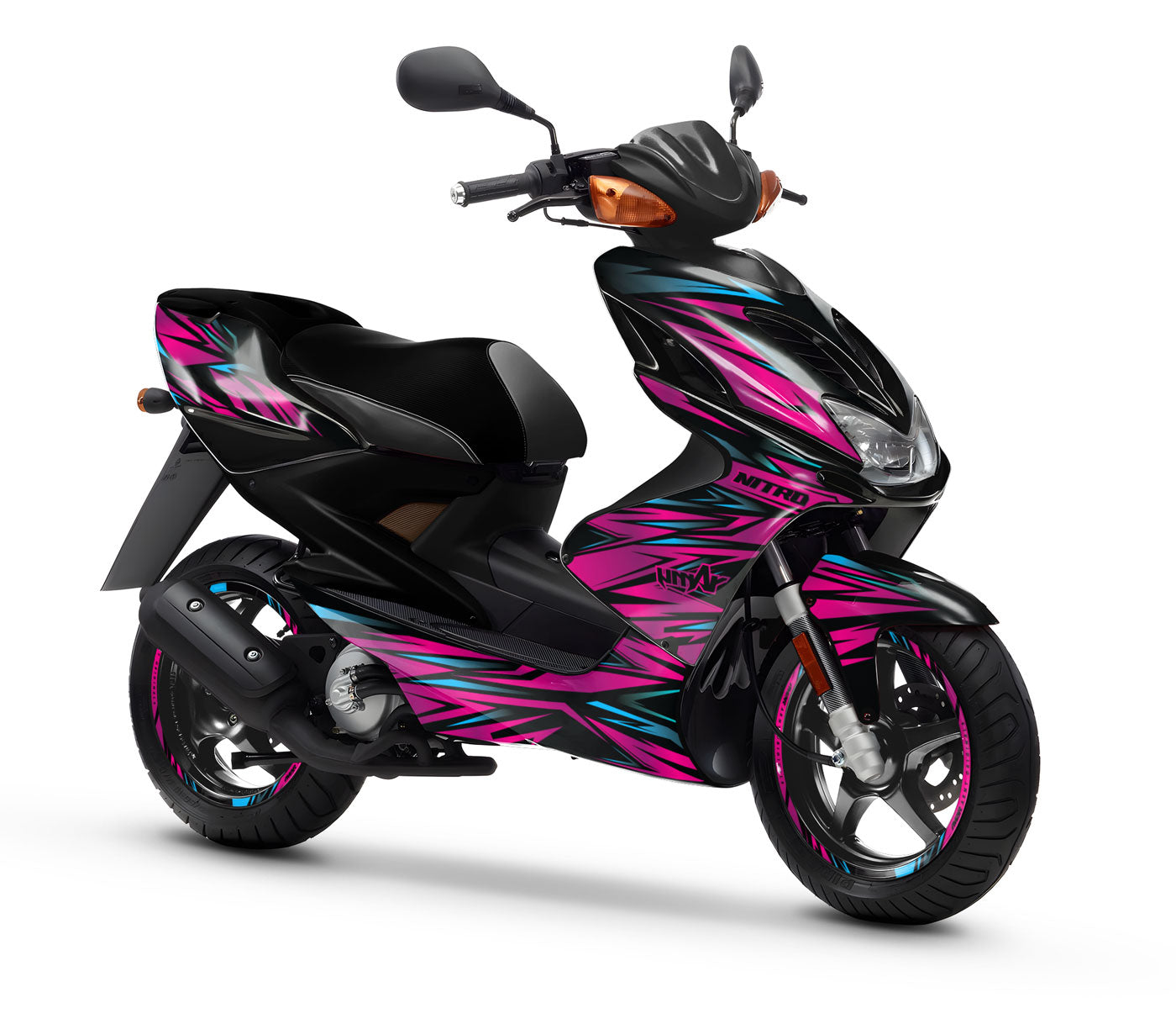 Deko-sett 50cc Yamaha Aerox / MBK Nitro 1999-2012 Metallstil