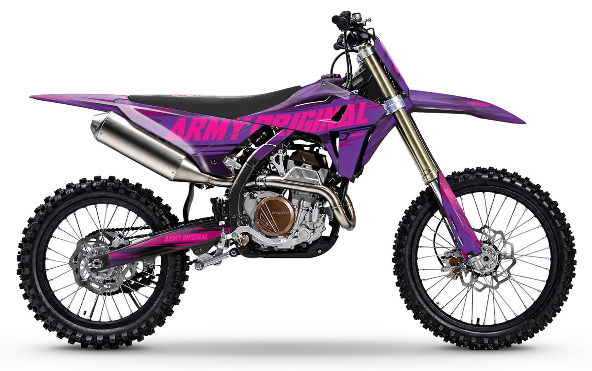 Graphics-kit ZX Moto MX 250 (26-27) Jade | Neon Purple & Pink