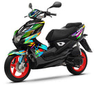 50cc Graphics kit Yamaha Aerox / MBK Nitro 2013-2019 Four twenty | motorcycle stickers | 50cc customization | armysctv