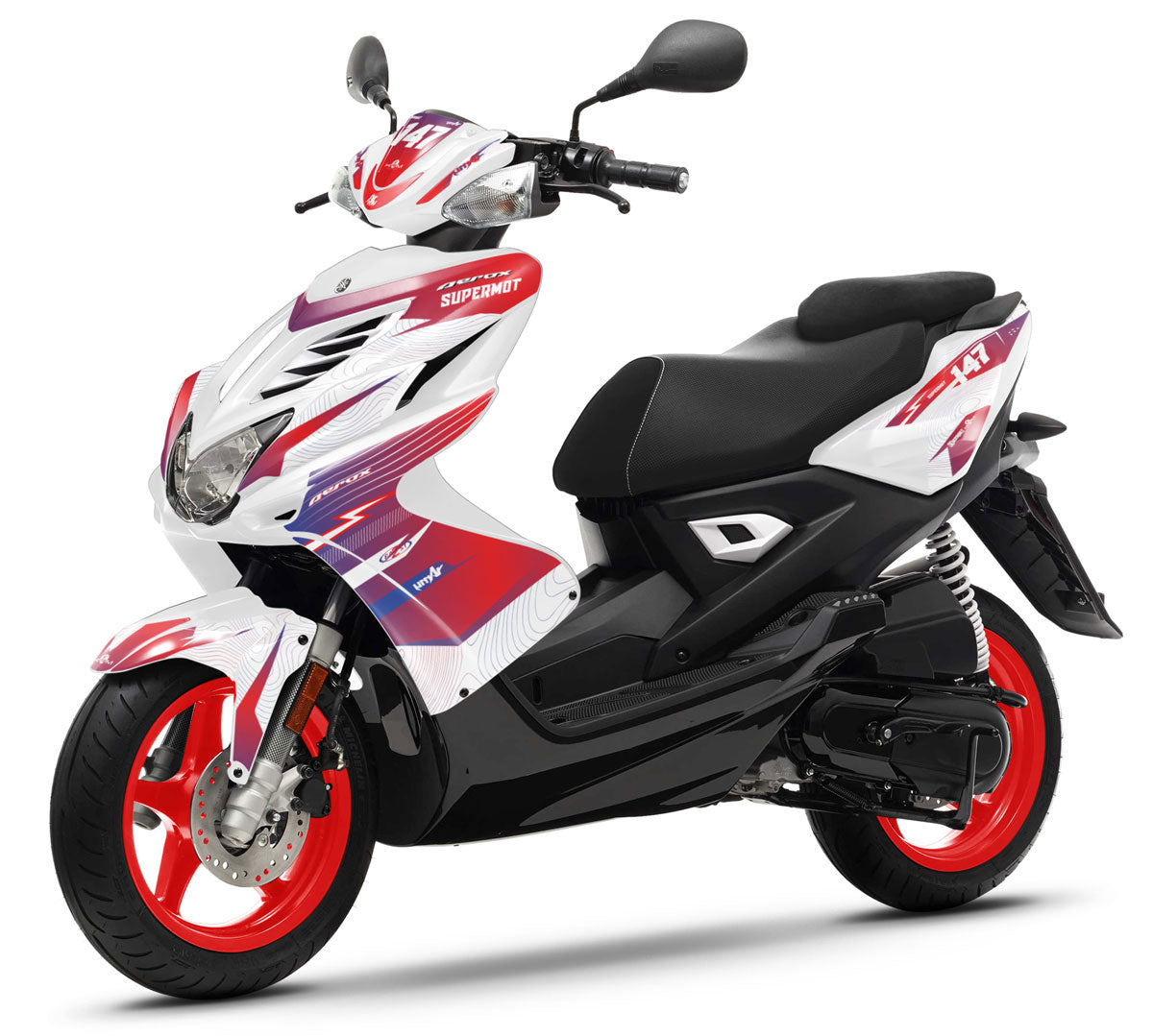 Kit déco 50cc Yamaha Aerox / MBK Nitro 2013-2019 France | autocollants moto | personnalisation 50cc | armysctv