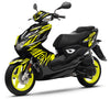 50cc Graphics kit Yamaha Aerox / MBK Nitro 2013-2019 Eighth | motorcycle stickers | 50cc customization | armysctv