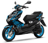50cc Graphics kit Yamaha Aerox / MBK Nitro 2013-2019 Eighth | motorcycle stickers | 50cc customization | armysctv